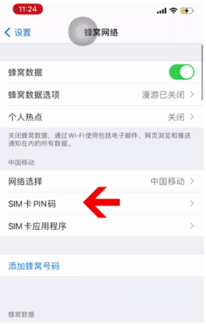 鲅鱼圈苹果14维修网分享如何给iPhone14的SIM卡设置密码 